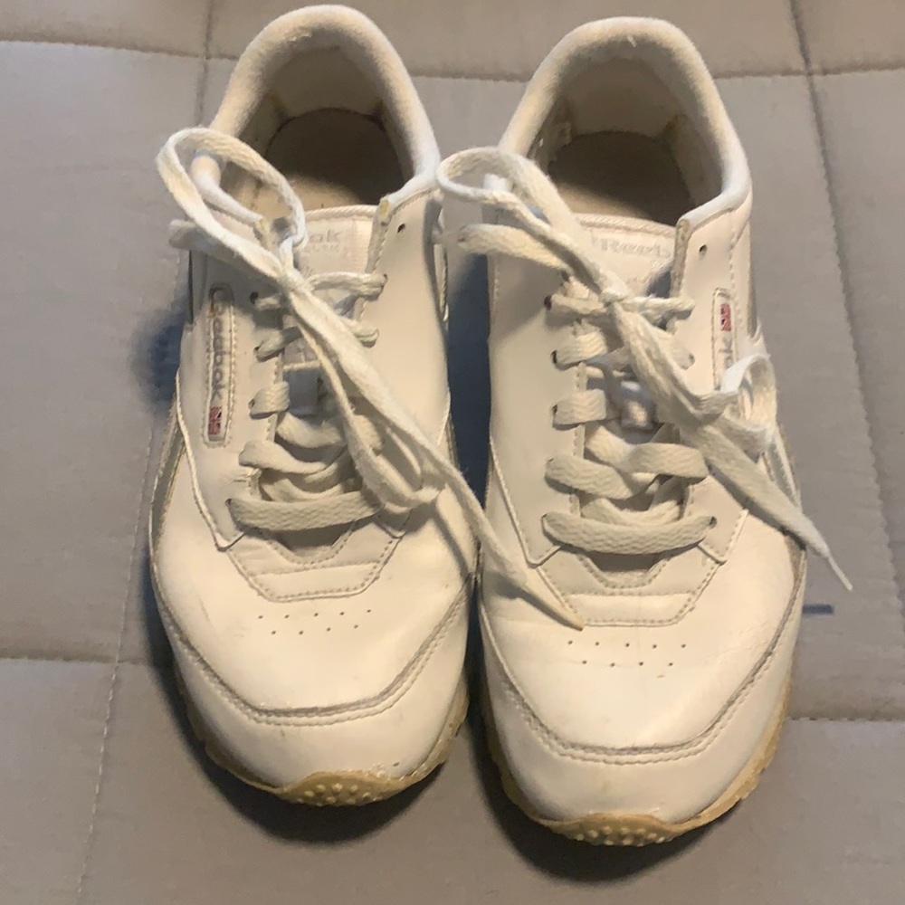White Reebok Tennis Shoes